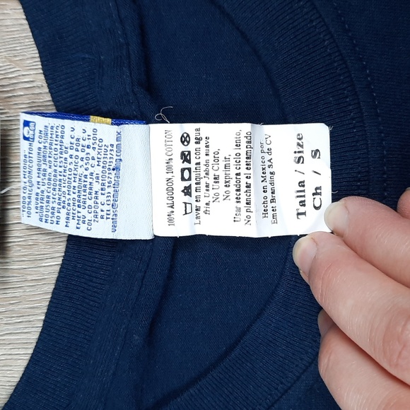 Corona beer cerveza navy short sleeve tee t-shirt, size small, NWT - Picture 6 of 6